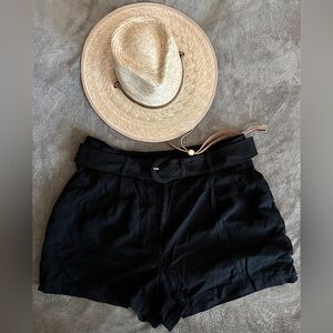 Express linen belted short